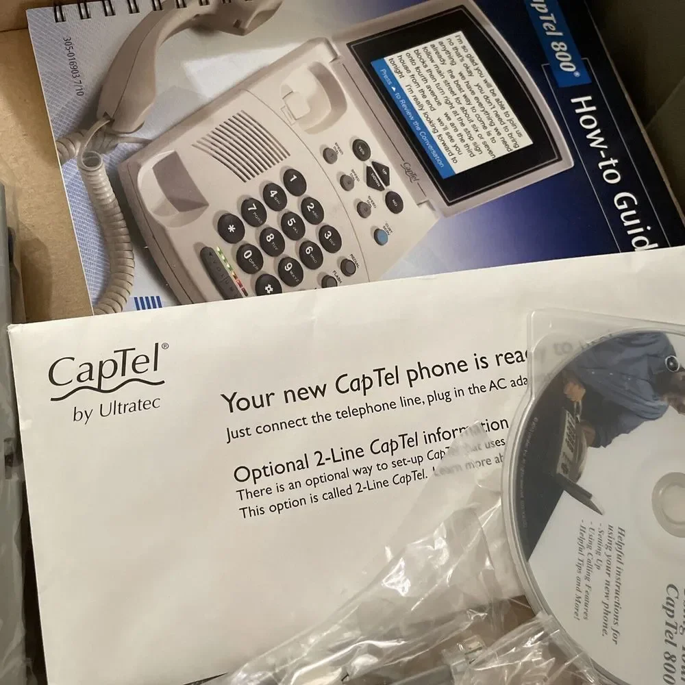 CAPTEL‎ Model 800i Ultratec Closed Caption Phone for the Hearing Impaired NOB